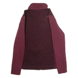 THE NORTH FACE Womens Fleece Jacket Maroon Knit L