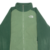 THE NORTH FACE Womens Fleece Jacket Green Colourblock L