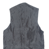 Womens Blazer Waistcoat Black 90s Floral S