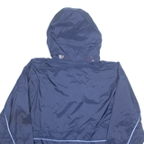 ASICS Mesh Lined Mens Windbreaker Jacket Blue 90s Hooded L