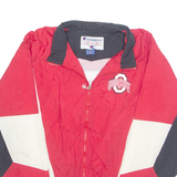 CHAMPION Mesh Lined Ohio State Mens Track Jacket Red USA L