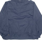 NAUTICA Mesh Lined Pullover Mens Rain Jacket Blue Hooded 2XL