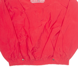 CHAMPION Mesh Lined Mens Rain Jacket Red Nylon 90s Hooded L