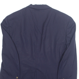 BURBERRY Mens Blazer Jacket Blue Wool 90s M