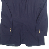 BURBERRY Mens Blazer Jacket Blue Wool 90s M