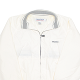 NAUTICA Mesh Lined Mens Windbreaker Jacket Cream L