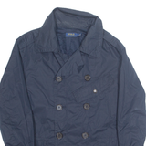 POLO RALPH LAUREN Womens Trench Jacket Blue L