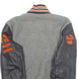 JBS Mens Varsity Jacket Grey 90s L
