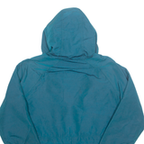 WOOLRICH Lined Womens Rain Jacket Blue 90s Hooded L