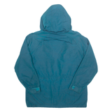 WOOLRICH Lined Womens Rain Jacket Blue 90s Hooded L