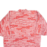 Eastern Inspired Womens Quilted Jacket Red Crazy Pattern XL