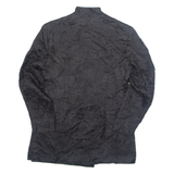 Eastern Inspired Womens Blazer Jacket Black Floral S