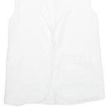ZARA Sleeveless Womens Blazer Jacket White M
