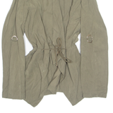 ZARA Womens Blazer Jacket Green Viscose XS