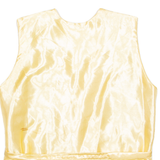 Eastern Inspired Mens Blazer Waistcoat Gold Crazy Pattern L