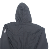 ADIDAS Womens Jacket Black Hooded UK 18