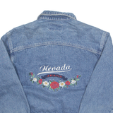 NEVADA Womens Denim Jacket Blue 90s M