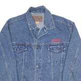 PORT Mens Denim Jacket Blue 90s L