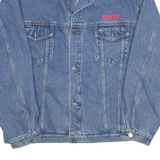 PORT Mens Denim Jacket Blue 90s L