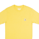 CARHARTT Loose Fit Mens T-Shirt Yellow XS