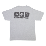 CHAMPION Mens T-Shirt Grey M