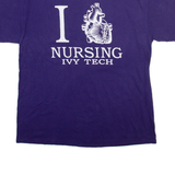 CHAMPION Mens T-Shirt Blue USA L