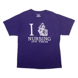 CHAMPION Mens T-Shirt Blue USA L