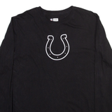 NFL Indianapolis Colts Mens T-Shirt Black Long Sleeve USA L