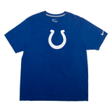 NIKE Indianapolis Colts Mens T-Shirt Blue USA XL