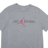 AIR JORDAN Mens T-Shirt Grey L