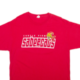 HANES Mens T-Shirt Red L