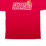 HANES Mens T-Shirt Red L