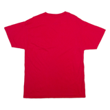 HANES Mens T-Shirt Red L