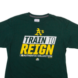 MAJESTIC The A's Mens T-Shirt Green USA L