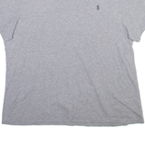 POLO RALPH LAUREN Mens T-Shirt Grey V-Neck XL