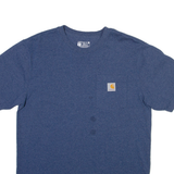 CARHARTT Mens T-Shirt Blue M
