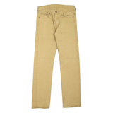 LEVI'S 513 Jeans Mens Beige Slim Straight W30 L32
