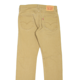 LEVI'S 513 Jeans Mens Beige Slim Straight W30 L32