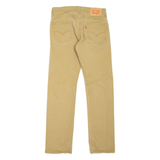 LEVI'S 513 Jeans Mens Beige Slim Straight W30 L32