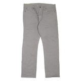 LEVI'S 513 Jeans Mens Grey Slim Straight W36 L30
