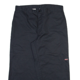 DICKIES Mens Trousers Black Regular Straight W36 L25