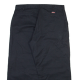 DICKIES Mens Trousers Black Regular Straight W36 L25