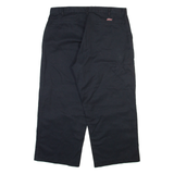 DICKIES Mens Trousers Black Regular Straight W36 L25