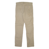 CARHARTT Mens Trousers Beige Relaxed Straight W34 L36