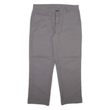DICKIES Mens Trousers Grey Regular Straight W36 L30