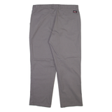 DICKIES Mens Trousers Grey Regular Straight W36 L30
