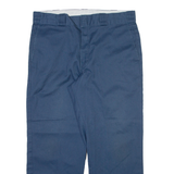 DICKIES 874 Workwear Mens Trousers Blue Regular Straight W34 L26