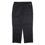 DICKIES Mens Trousers Black Regular Straight W40 L30