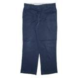DICKIES 874 Workwear Mens Trousers Blue Regular Straight W36 L30