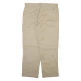 DICKIES 874 Workwear Mens Trousers Beige Regular Straight W38 L30